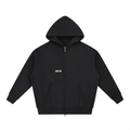 Essential Lucky 13 Zip Hoodie Black/Brown